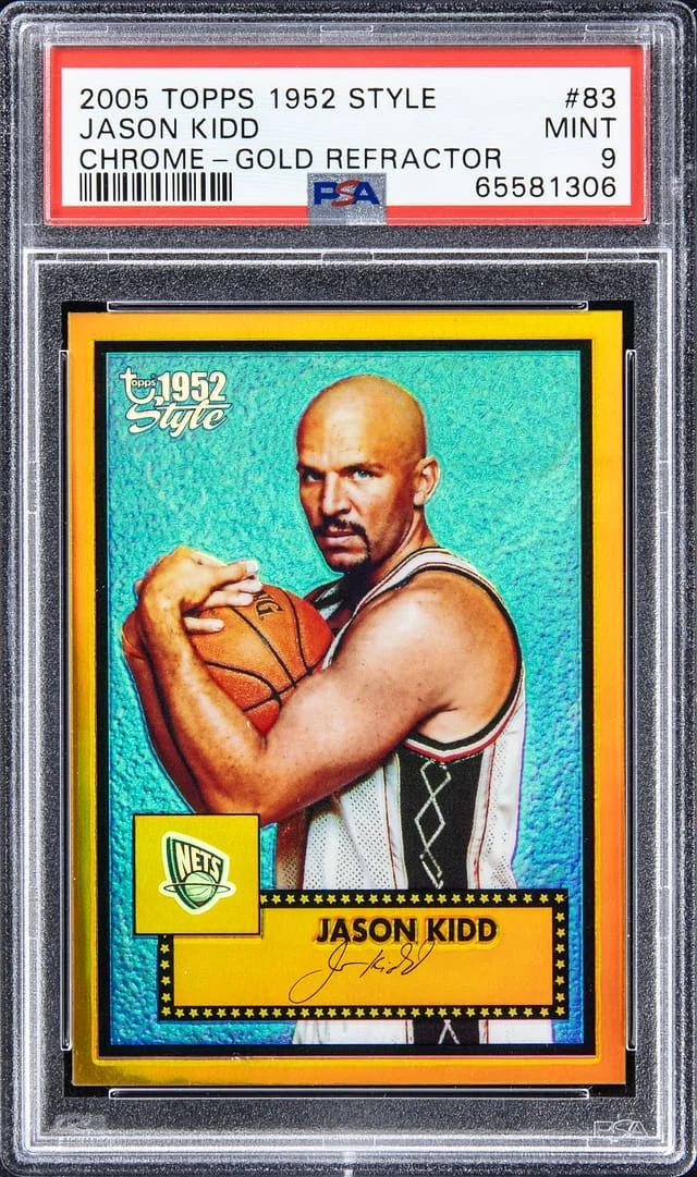2005-06 Topps Jason Kidd 1952 Style Chrome - Gold Refractor #83 card image