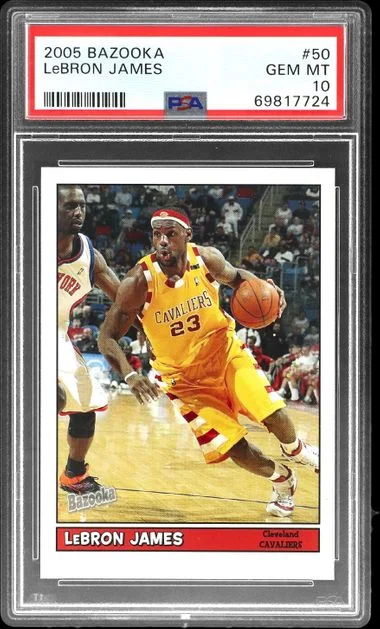 2005-06 Topps LeBron James Bazooka #50 card image