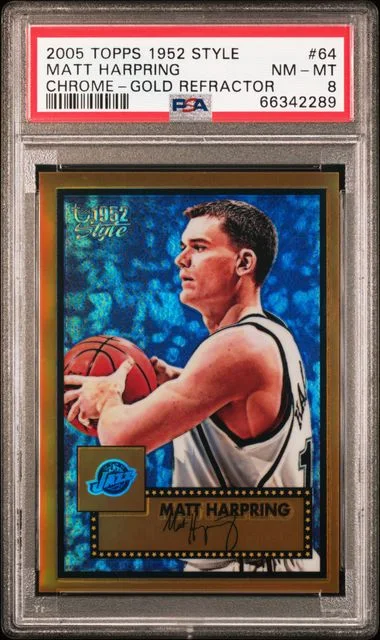 2005-06 Topps Matt Harpring 1952 Style Chrome Gold Refractor #64 card image