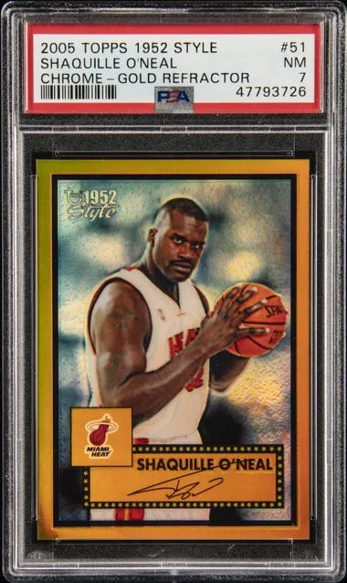 2005-06 Topps Shaquille O'Neal 1952 Style Chrome Gold Refractor #51 card image