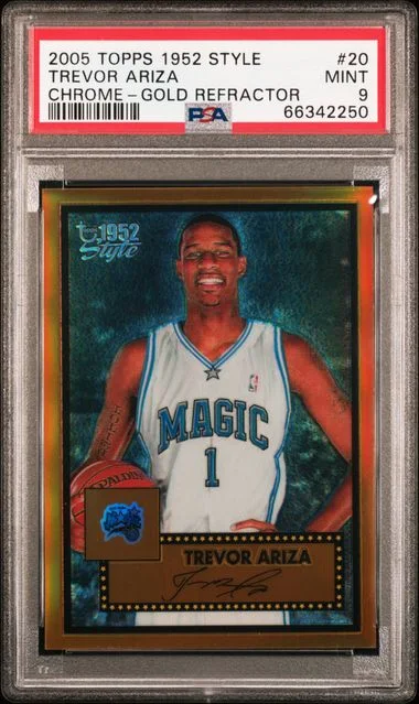 2005-06 Topps Trevor Ariza 1952 Style Chrome Gold Refractor #20 card image