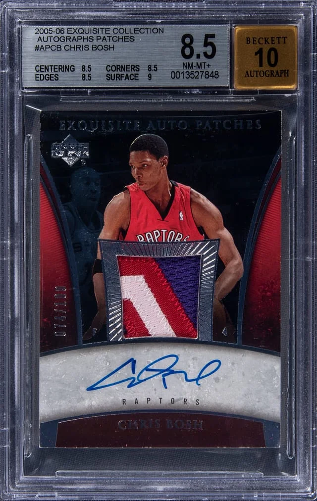 2005-06 UD Exquisite Collection Auto Patch Chris Bosh #AP-CB card image