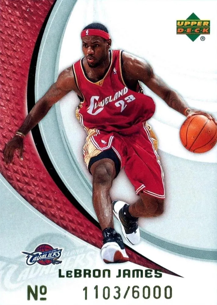 2005-06 Upper Deck Cleveland Cavaliers LeBron James SGA Lebron James #1 card image
