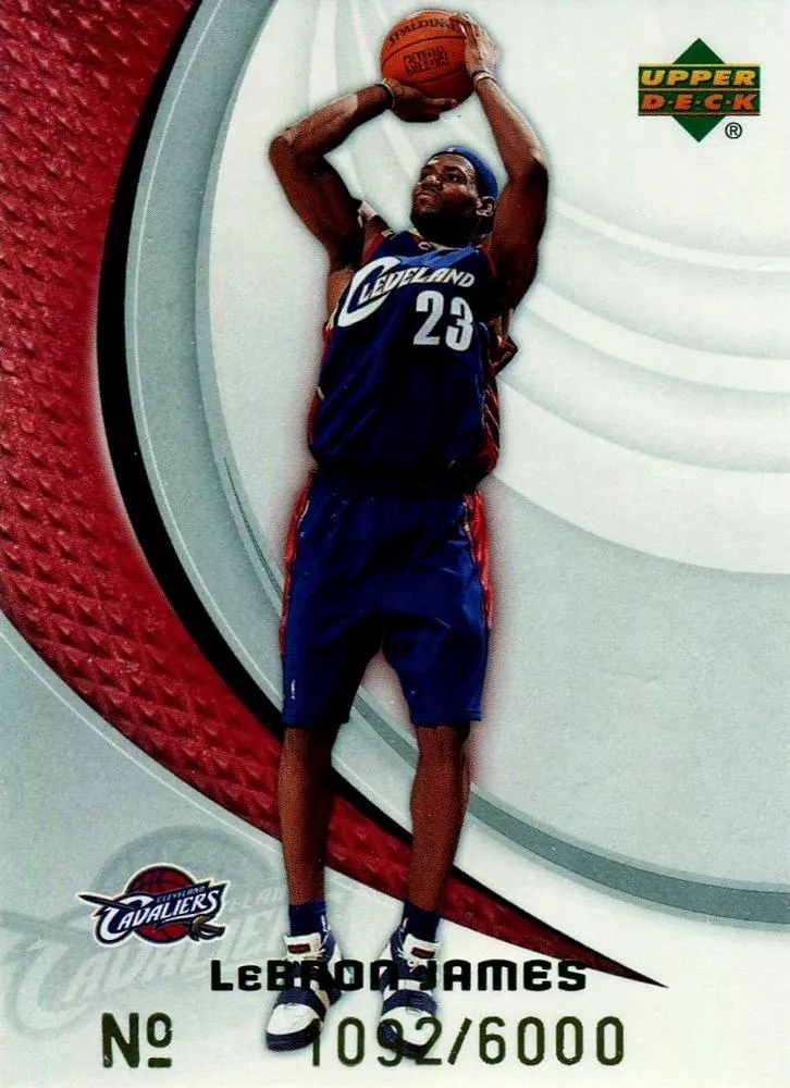 2005-06 Upper Deck Cleveland Cavaliers LeBron James SGA Lebron James #4 card image