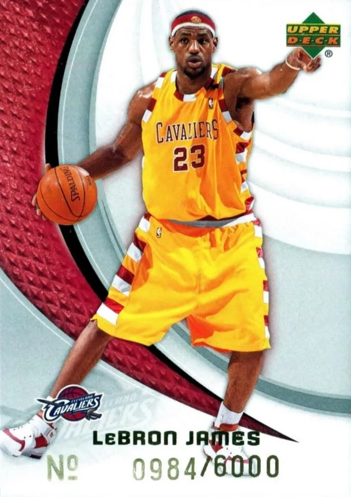 2005-06 Upper Deck Cleveland Cavaliers LeBron James SGA Lebron James #6 card image