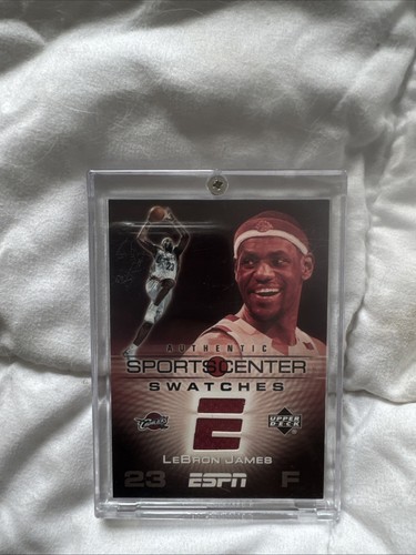 2005-06 Upper Deck ESPN Lebron James Sports Center Swatches #SCS-LJ card image