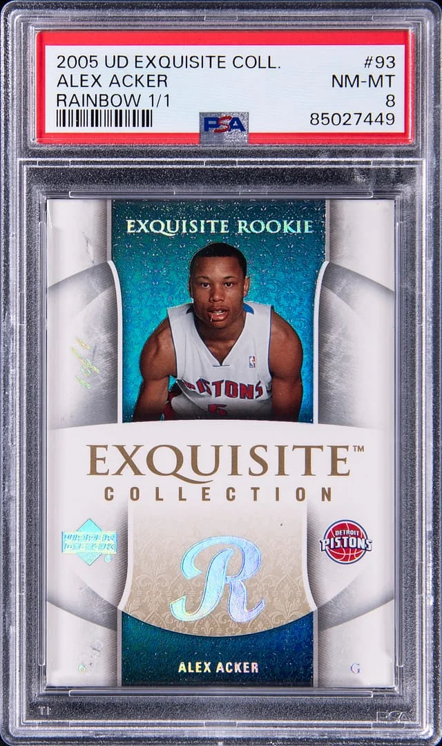2005-06 Upper Deck Exquisite Collection Alex Acker Rainbow #93 card image
