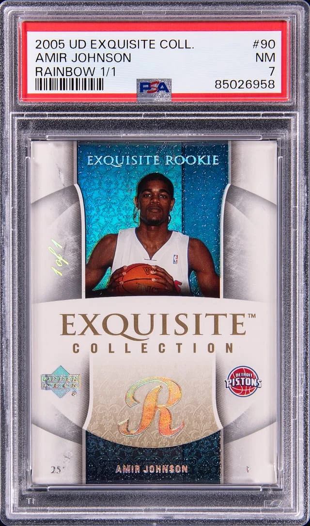 2005-06 Upper Deck Exquisite Collection Amir Johnson Rainbow #90 card image