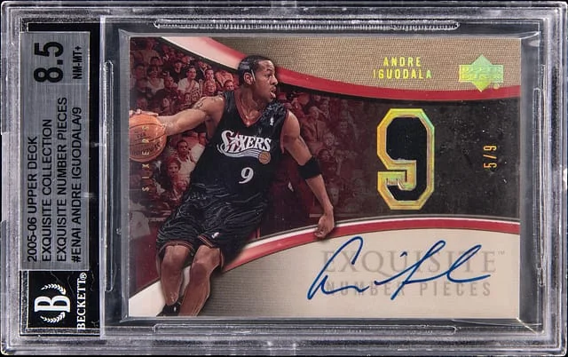 2005-06 Upper Deck Exquisite Collection Andre Iguodala Exquisite Numbers Pieces #EN-AI card image