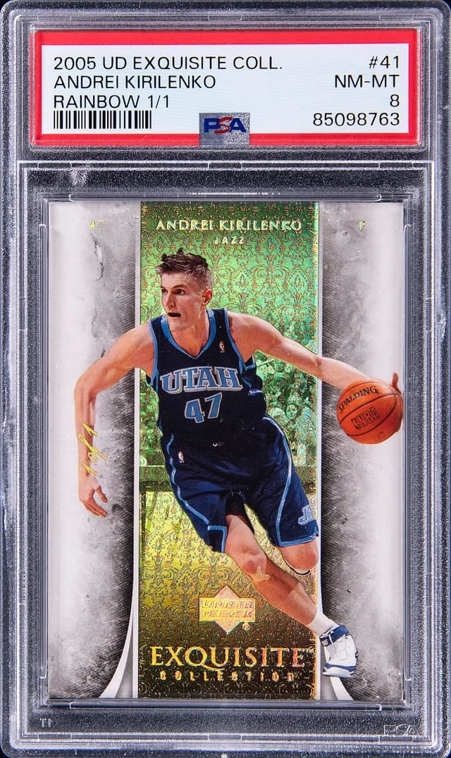 2005-06 Upper Deck Exquisite Collection Andrei Kirilenko Rainbow #41 card image