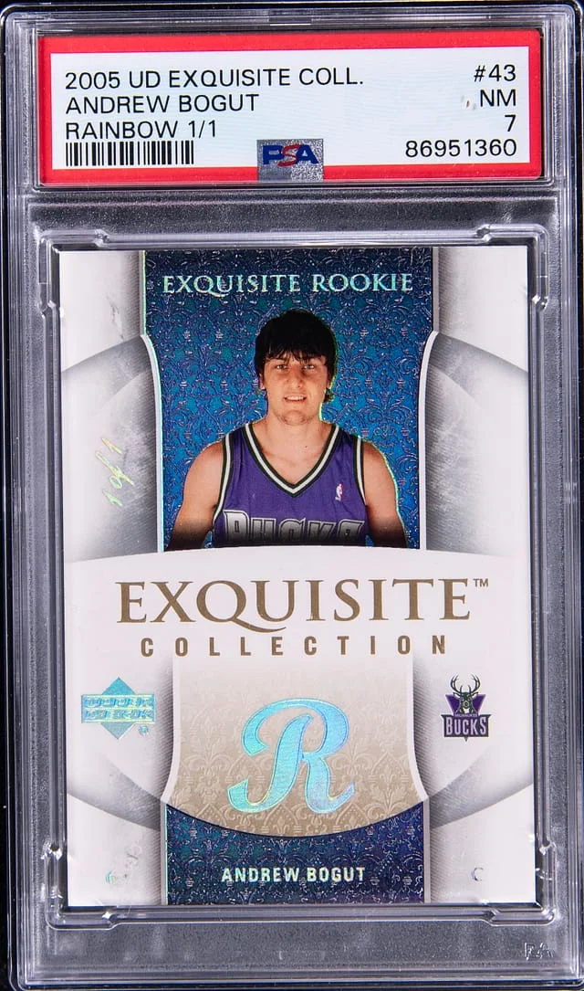 2005-06 Upper Deck Exquisite Collection Andrew Bogut Rainbow #43 card image