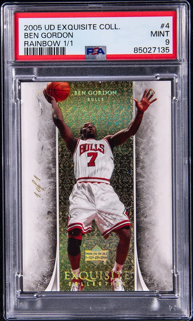 2005-06 Upper Deck Exquisite Collection Ben Gordon Rainbow #4 card image