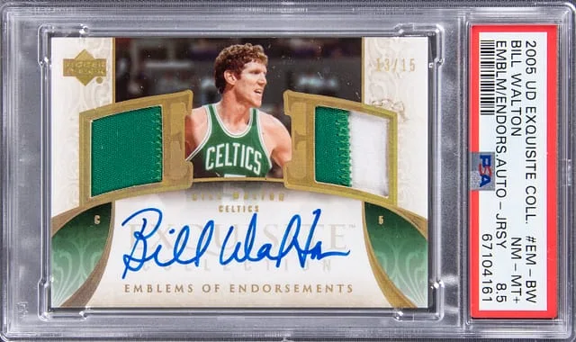 2005-06 Upper Deck Exquisite Collection Bill Walton Emblem of Endorsements #EE-BW card image