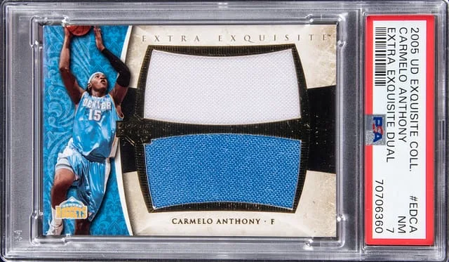 2005-06 Upper Deck Exquisite Collection Carmelo Anthony #EDCA card image