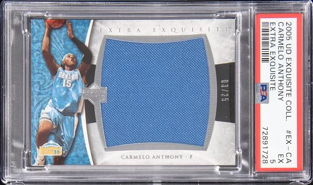 2005-06 Upper Deck Exquisite Collection Carmelo Anthony Extra Exquisite #EX-CA card image