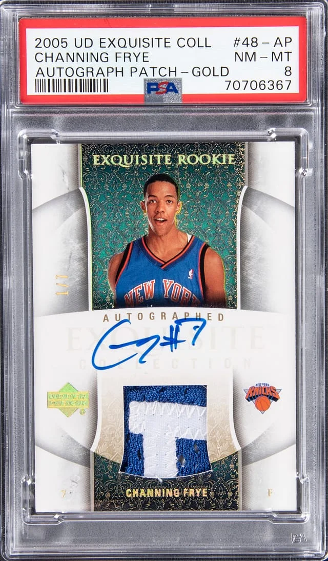 2005-06 Upper Deck Exquisite Collection Channing Frye #48-AP card image