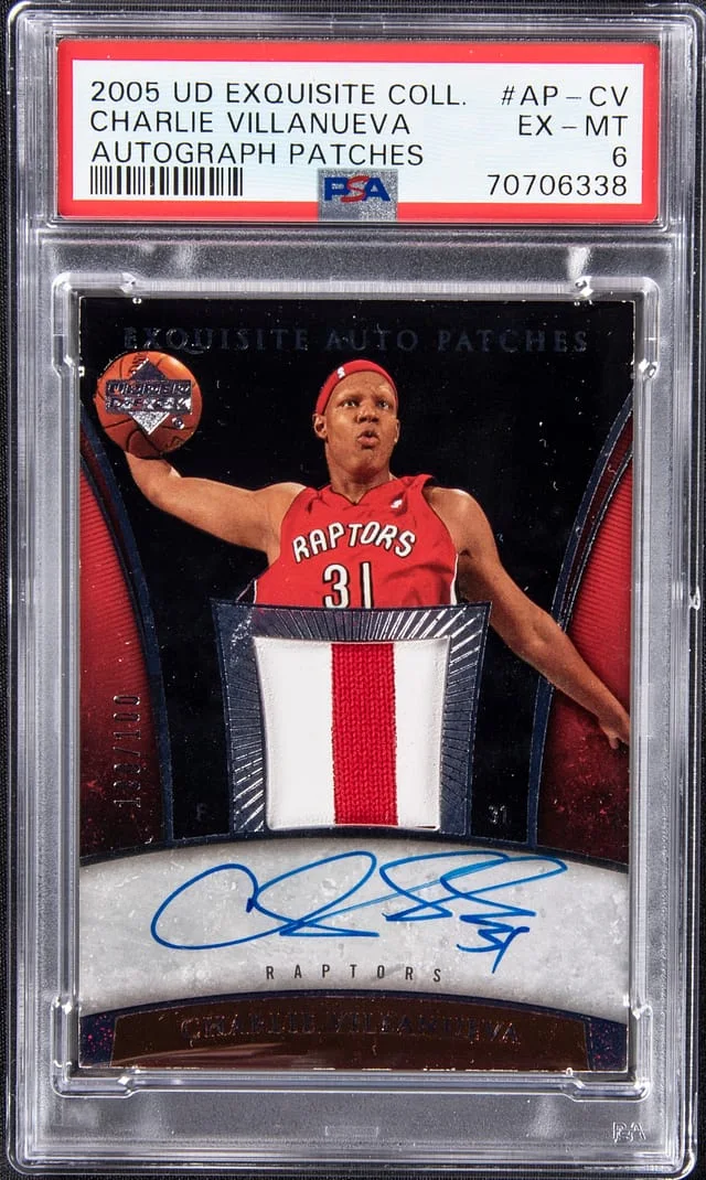 2005-06 Upper Deck Exquisite Collection Charlie Villanueva #AP-CV card image