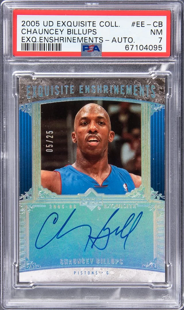 2005-06 Upper Deck Exquisite Collection Chauncey Billups Exquisite Enshrinements Autograph #EE-CB card image