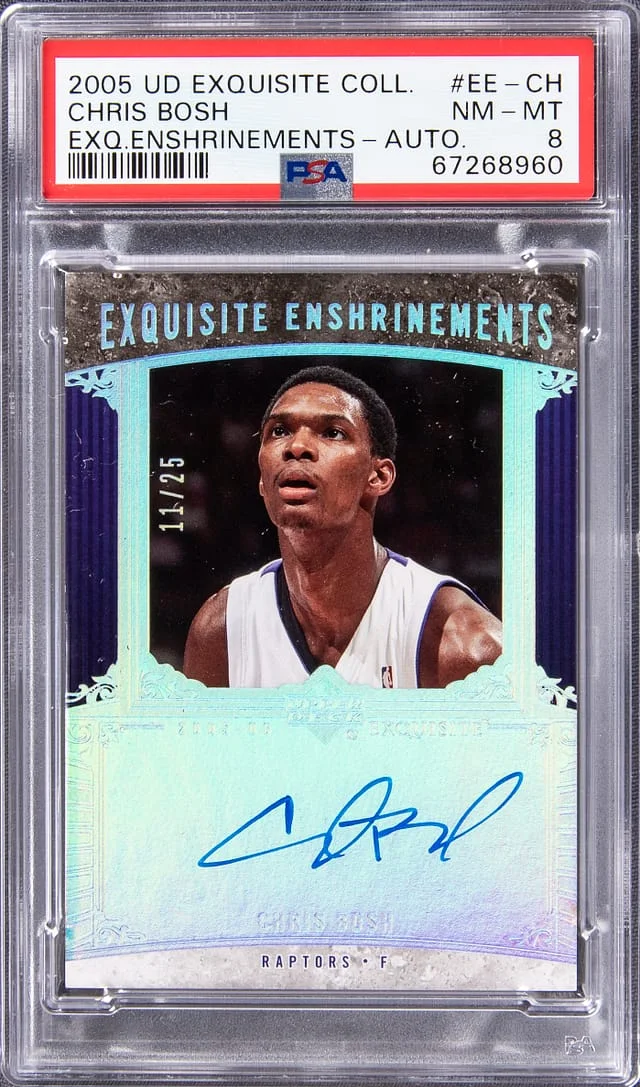 2005-06 Upper Deck Exquisite Collection Chris Bosh Exquisite Enshrinements Autographs #EE-CH card image