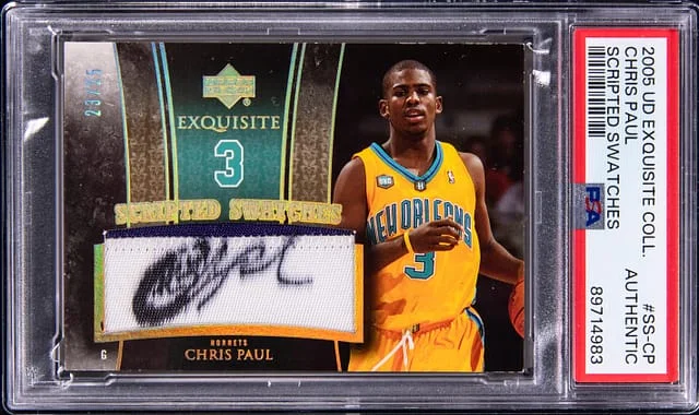 2005-06 Upper Deck Exquisite Collection Chris Paul Scripted Swatches #SS-CP card image