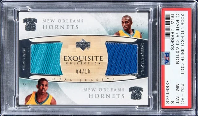 2005-06 Upper Deck Exquisite Collection Chris Paul/Speedy Claxton Dual Jerseys #DJ-PC card image