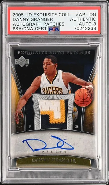 2005-06 Upper Deck Exquisite Collection Danny Granger Autograph Patches #AP-DG card image