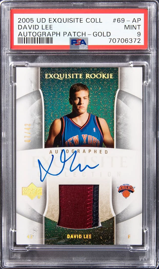 2005-06 Upper Deck Exquisite Collection David Lee #69-AP card image