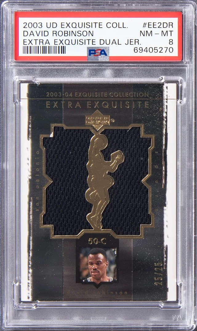 2005-06 Upper Deck Exquisite Collection David Robinson Dual #EE2DR card image