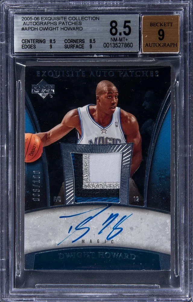 2005-06 Upper Deck Exquisite Collection Dwight Howard Autographs Patches #AP-DH card image