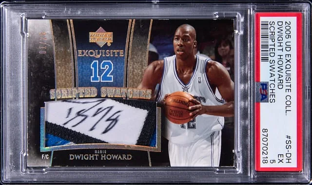2005-06 Upper Deck Exquisite Collection Dwight Howard Scripted Swatches #SS-DH card image