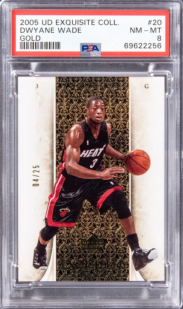 2005-06 Upper Deck Exquisite Collection Dwyane Wade Gold #20 card image
