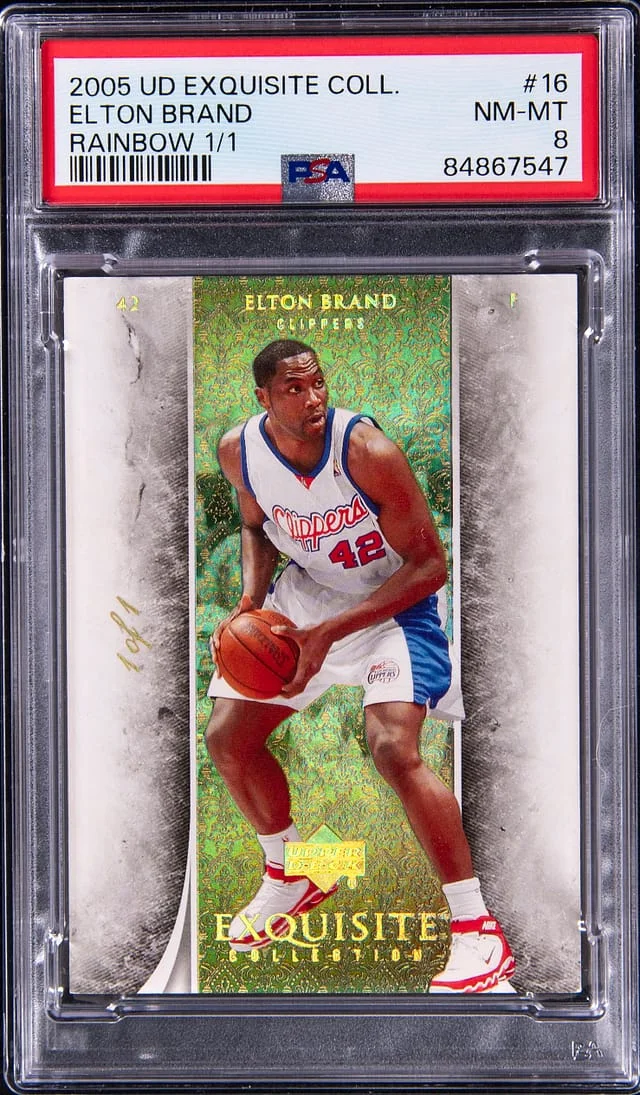 2005-06 Upper Deck Exquisite Collection Elton Brand Rainbow #16 card image