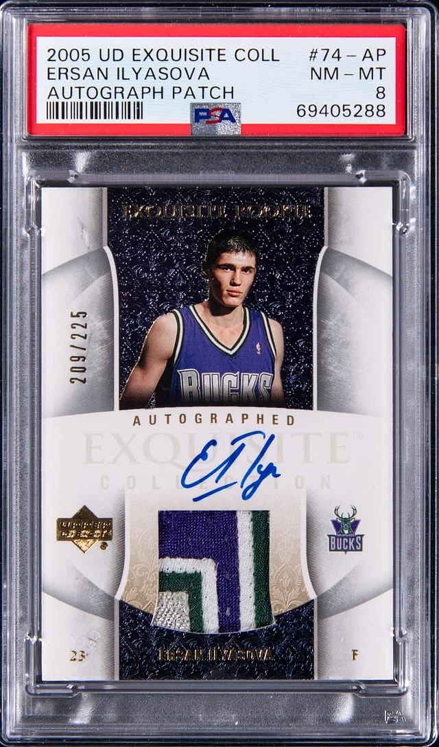 2005-06 Upper Deck Exquisite Collection Ersan Ilyasova Patch Autograph (RPA) #74-AP card image