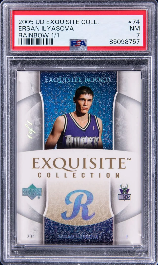 2005-06 Upper Deck Exquisite Collection Ersan Ilyasova Rainbow #74 card image