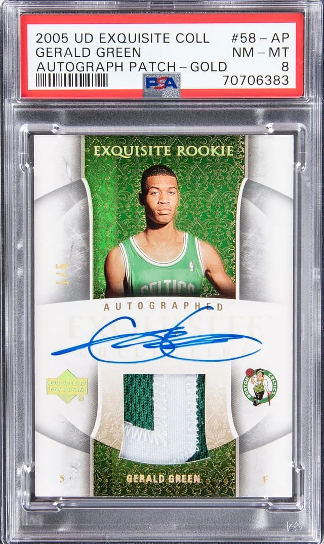 2005-06 Upper Deck Exquisite Collection Gerald Patch Autograph - Gold #58-AP card image