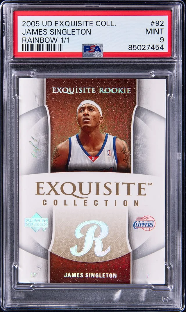 2005-06 Upper Deck Exquisite Collection James Singleton Rainbow 1/1 #92 card image