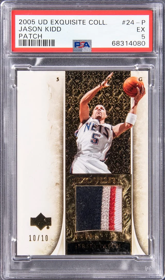 2005-06 Upper Deck Exquisite Collection Jason Kidd Patch #24P card image