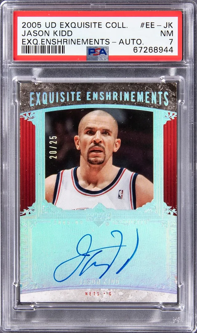 2005-06 Upper Deck Exquisite Collection Jason Kidd Exquisite Enshrinements Autographs #EE-JK card image
