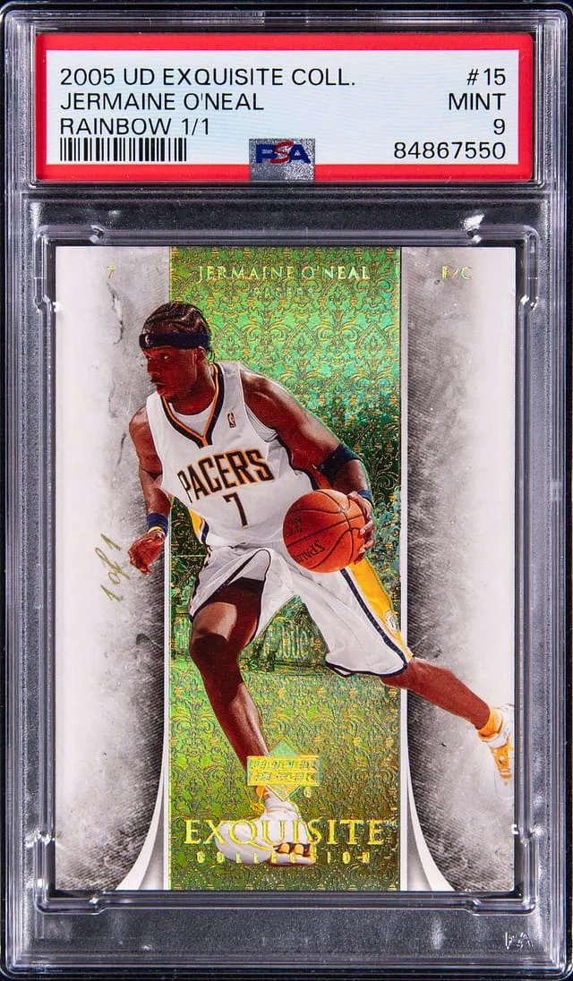 2005-06 Upper Deck Exquisite Collection Jermaine O'Neal Rainbow #15 card image
