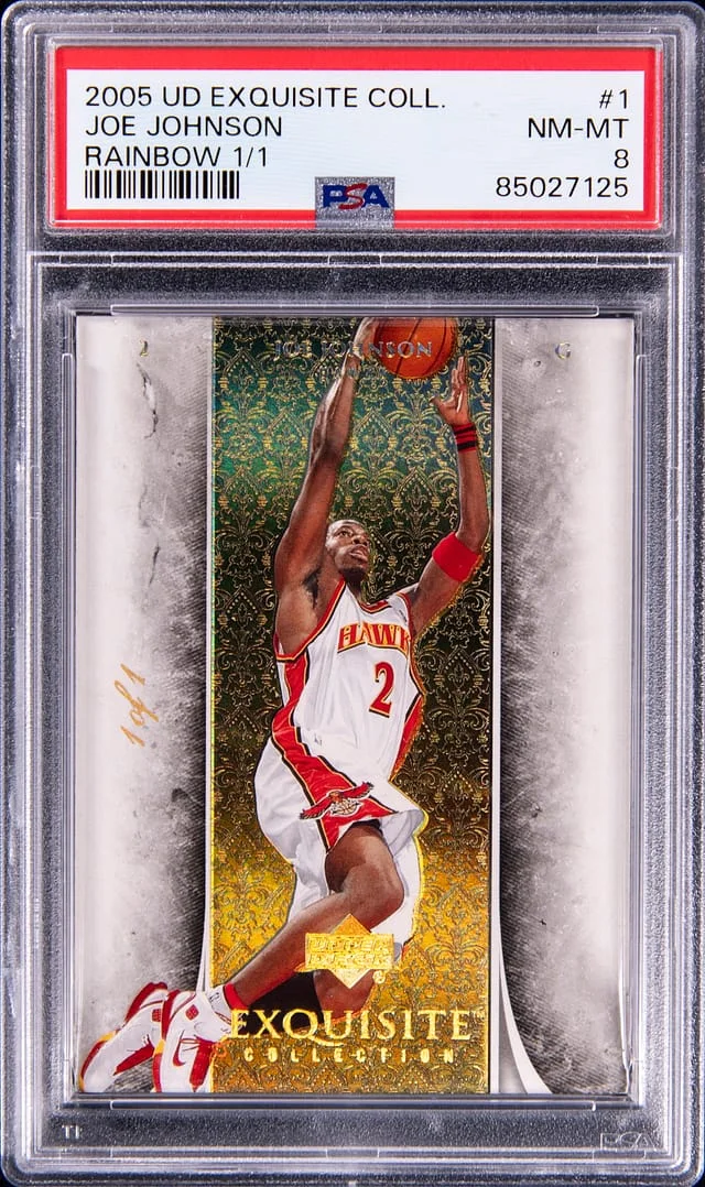 2005-06 Upper Deck Exquisite Collection Joe Johnson Rainbow #1 card image