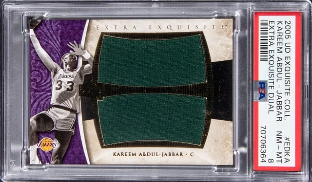 2005-06 Upper Deck Exquisite Collection Kareem Abdul - Jabbar #EDKA card image