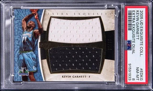 2005-06 Upper Deck Exquisite Collection Kevin Garnett Extra Exquisite Dual #ED-KG card image