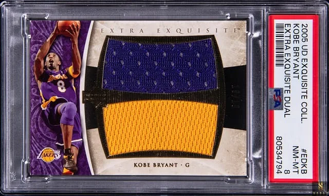2005-06 Upper Deck Exquisite Collection Kobe Bryant Extra Exquisite Dual #ED-KB card image