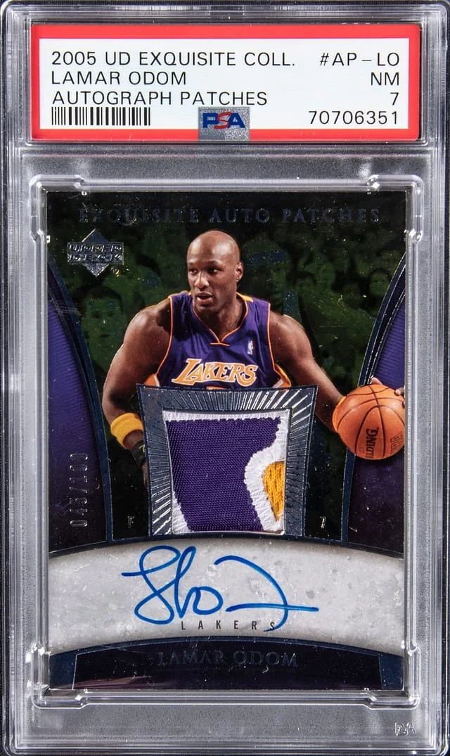 2005-06 Upper Deck Exquisite Collection Lamar Odom #AP-LO card image