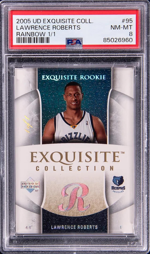2005-06 Upper Deck Exquisite Collection Lawrence Roberts Rainbow #95 card image