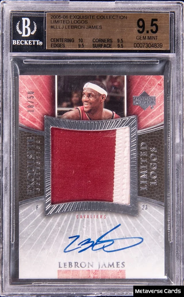 2005-06 Upper Deck Exquisite Collection LeBron James Limited Logos #LL-LJ card image