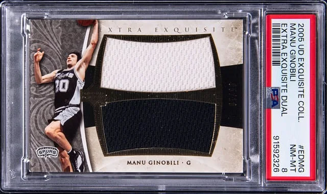 2005-06 Upper Deck Exquisite Collection Manu Ginobili Extra Exquisite Dual #ED-MG card image