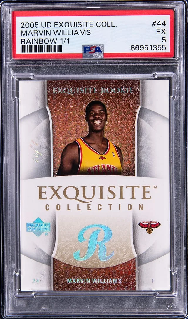 2005-06 Upper Deck Exquisite Collection Marvin Williams Rainbow #44 card image