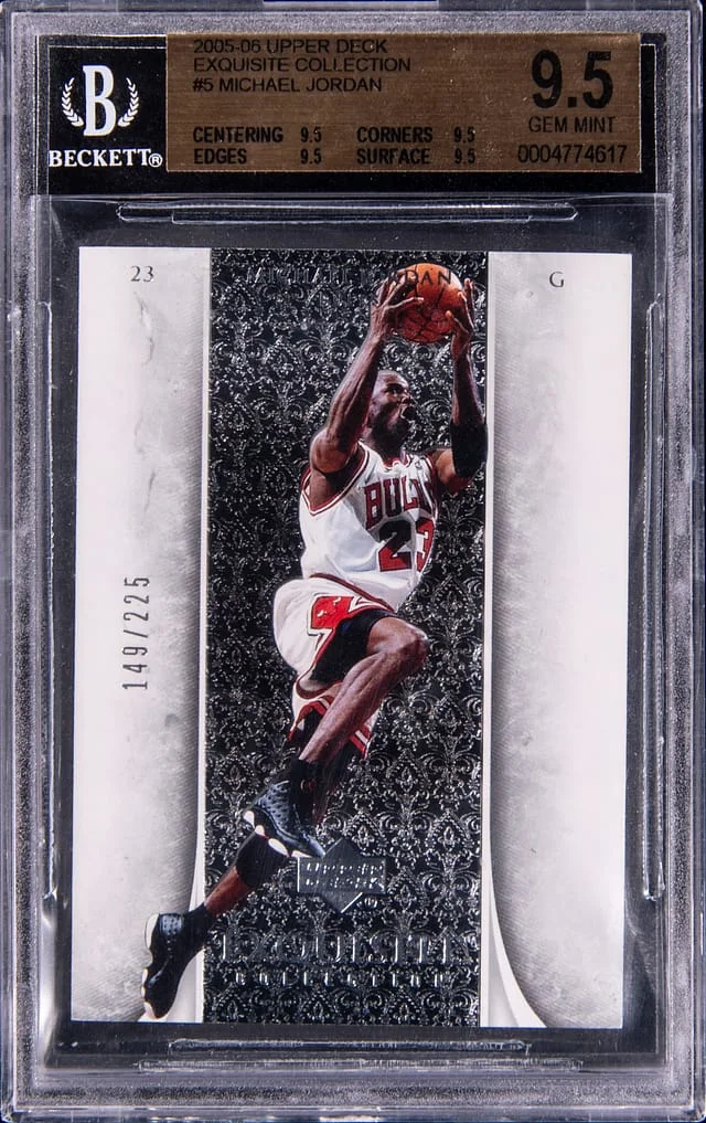 2005-06 Upper Deck Exquisite Collection Michael Jordan #5 card image
