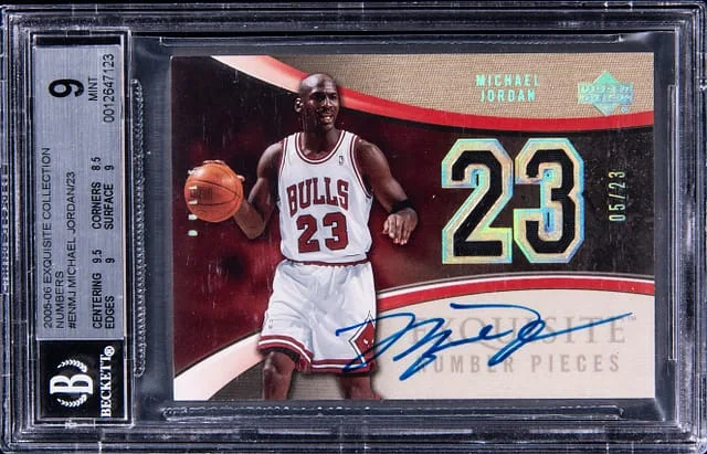 2005-06 Upper Deck Exquisite Collection Michael Jordan Numbers #EN-MJ card image